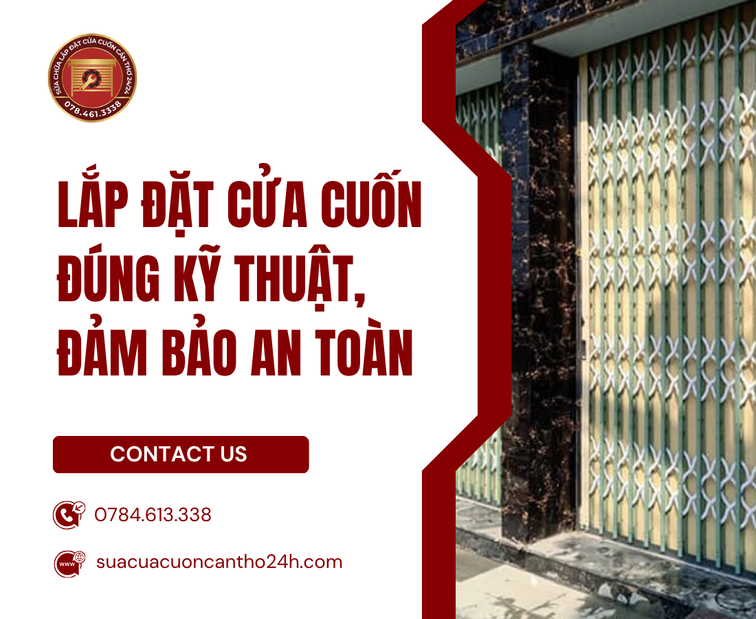 Quy trình chuẩn kỹ thuật khi Lắp Đặt Cửa Cuốn